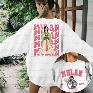 Disney Mulan 2 Sided Sweatshirt, Princess Mulan Shirt, Disney Warrior Princess Shirt, Disney Mulan & Co Shirt, Princess Squad Shirt, MYA438