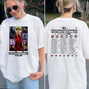 Descendants Zombies World Tour 2 Sided Shirt, Disney Zombies 4 Girls Shirt, Zombies Skye Shirt, Epcot Summer Music Festival Outfits, THA266