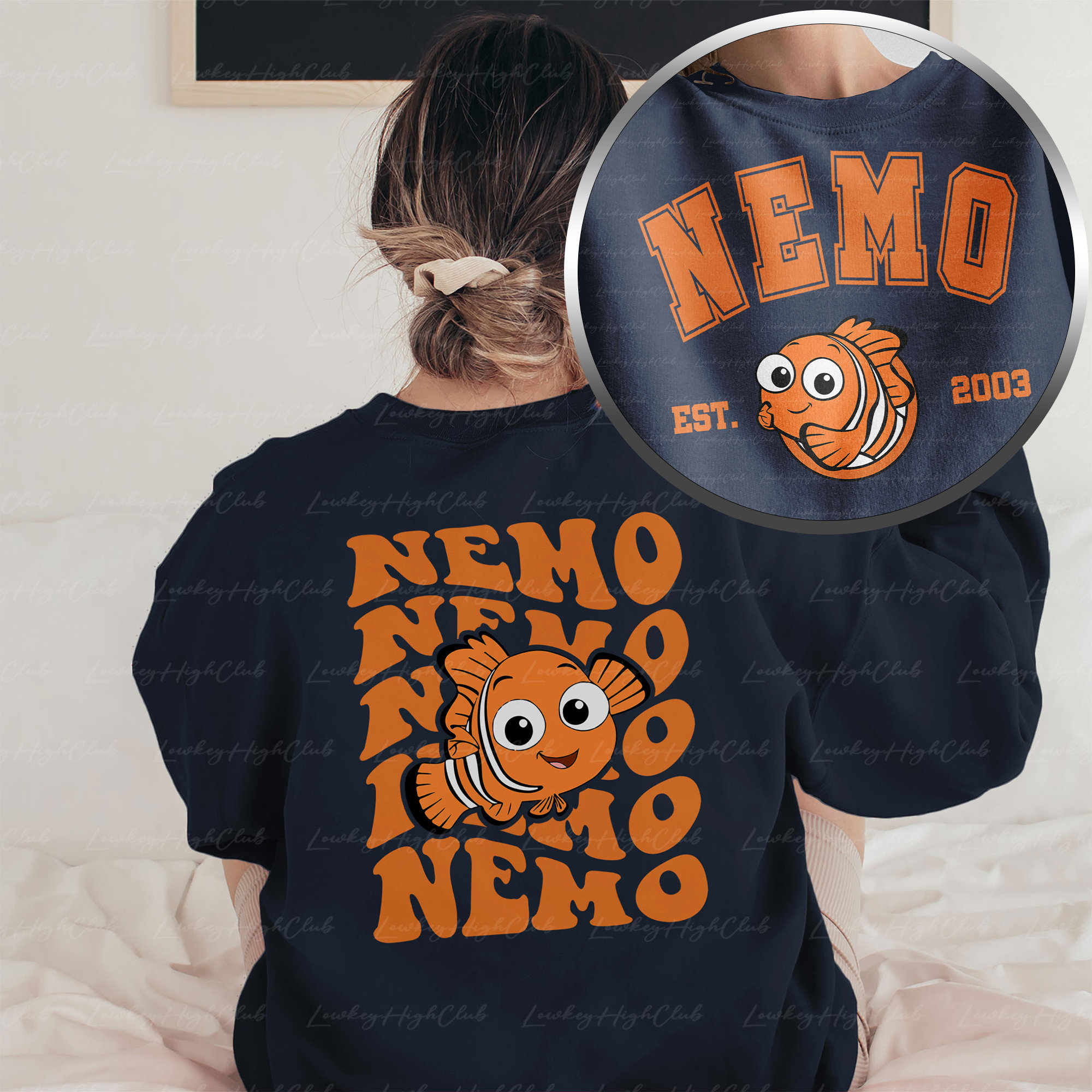 【初回限定】 Sided 2 Fish Nemo Disney Sweatshirt, Shirt Nemo Finding トップス