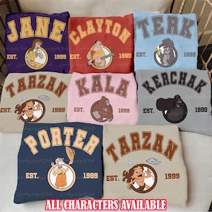 Disney Legend Of Tarzan Characters Shirt, Safari Mode Tarzan Shirt, Disney Tarzan Jungle Shirt, Disneyworld Tarzan Family Halloween Matching