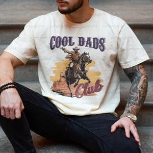 Dadcore Western Cool Dads Shirt, Cool Dads Cowboy Shirt, Cool Dads Club, Father&#39;s Day Shirt, For Dad To Be Gifts, Funny Husband Shirt,VTA821