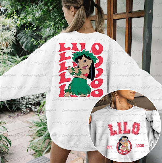 Retro Lilo Stitch 2 Sided Sweatshirt Lilo Girl Shirt Ohana Means Family Shirt Princess Squad Gifts for Girl Epcot Disney Ohana MYA069 Etsy
