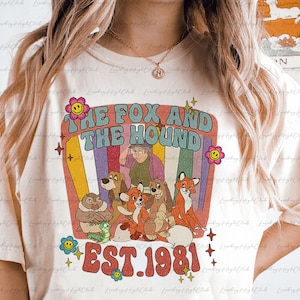 Vintage The Fox and The Hound Est 1981 Shirt, The Fox And The Hound Characters Shirt, Copper Tod Vixey, Fox And The Hound Group Tee, MYA379