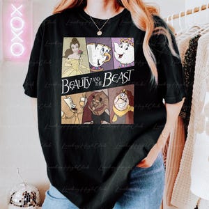 Disney Beauty And The Beast Shirt, Belle Princess Kid Birthday Shirt, Lumiere Chip Potts Cogsworth, Disneyland Family Vacation Shirt, VTB182