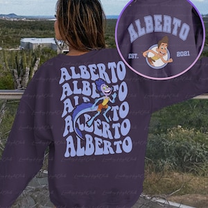 Disney Alberto Luca 2 Sided Sweatshirt, Luca Alberto Shirt, Disney Sea Monster,Luca Characters Birthday Tee,WDW Family Vacation Shirt,MYA461