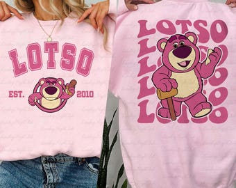 Cute Lotso Bear 2 Sided Sweatshirt, Disney Toy Story Lotso Shirt, Pixar Toy Characters Shirt, Lotso Huggin Bear, Epcot Family Outfits MYA212
