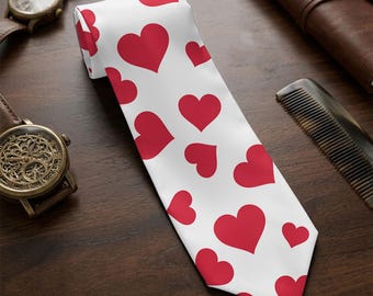 Dungeon Crawler Carl Tie, Carl Heart Boxer Necktie, LitRPG Book Lover Caravat, Princess Donut Fan Gift, DCC Heart Pattern Mens Tie