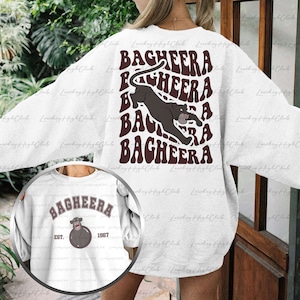 Black Panther Bagheera 2 Sided Sweatshirt, Disney The Jungle Book, Disney Mowgli Baloo Shirt, Jungle Book Characters, WDW Trip Shirt, MYA348