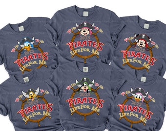 Custom Disney Pirates Shirt, Yo Ho a Pirate’s Life For Me Shirt, Custom Disney Pirate Shirt, Mickey Minnie Pirate Disney Cruise Shirt,MYA450