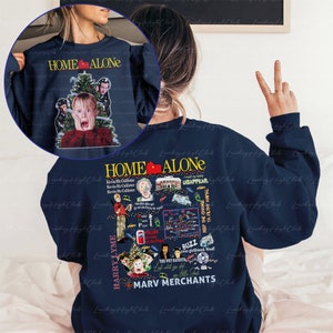Kevin Battle Plan Christmas 2 Sided Sweatshirt Kevin Mccallister Home Alone Merch christmas Movie Tee Macaulay Culkin Wet Bandits MYA030 Etsy