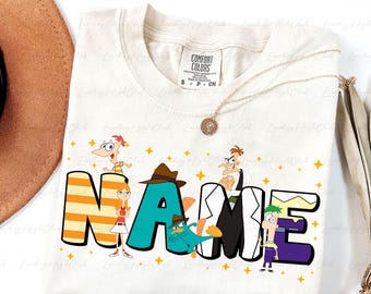 Custom Disney Phineas And Ferb Shirt, Candace Perry Platypus Dr Heinz, Phineas & Ferb Birthday Party Shirt, Epcot Family Trip Shirt, VTB378