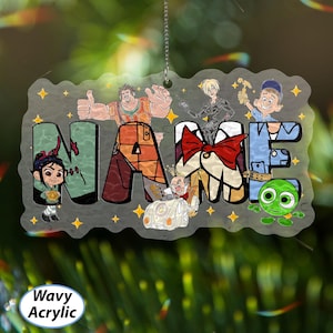 Wreck-It Ralph Princess Custom Xmas Ornament, Disney Vanelope 2025 Ornament, Fix It Felix, Baby Shower Decor, Wreck-It Ralph Ornament,NVA731