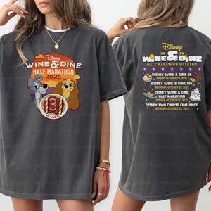 Lady Tramp Disney Wine & Dine 2 Sided Shirt, Lady The Tramp RunDisney Shirt, Half Marathon Weekend Shirt, Epcot Race Challenge Shirt, BYA663