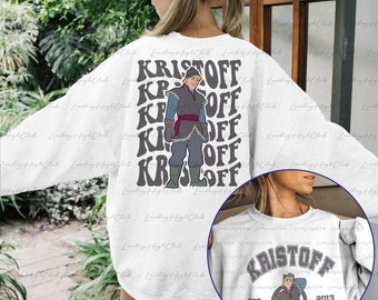 Disney Kristoff Frozen 2 Sided Sweatshirt, Kristoff Prince Shirt, Anna Elsa Queen Shirt, Disney Frozen Shirt, Birthday Frozen Shirt, MYA217