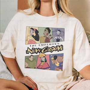 Disney Emperor&#39;s New Groove Shirt, Emperors New Groove Characters Shirt, Yzma Kuzco Pacha Chicha Kronk, Magic Kingdom Group Shirt, VTB182