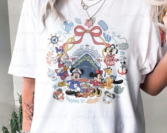Disney Cruise Mickey And Friends Shirt, Family Cruise Vacation 2026 Matching Shirt, Disney Cruise Line Shirt, Wdw Family Trip Outfit, THA412