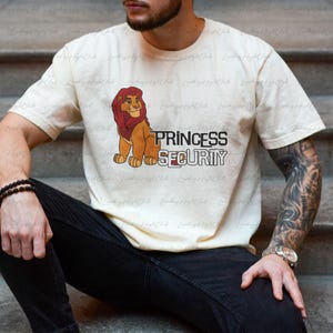 Disney Princess Security Simba Shirt, The Lion King Simba Papa Shirt, Simba Mufasa Dad Son Shirt, Animal Kingdom Father&#39;s Day Shirt, VTA991