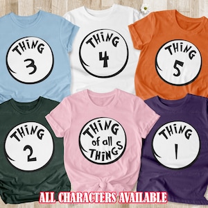 Custom Thing Of All Things Shirt, Personalized Thing Numbers Shirt, Funny Family Thing Matching, Halloween Family Trip Shirt, Mom Of Things