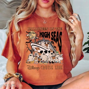 Mickey & Friends Cruise Line Halloween Shirt, Disney Halloween On The High Seas, Disney Wish Dream Shirt, Disney Scary Cruise Shirt, BYA844