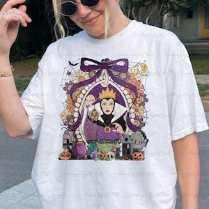 Coquette Evil Queen Villains Halloween Costume, Snow White Evil Queen Shirt, Disney Evil Stepmother Shirt, WDW Witches Girls Shirt, NVA703