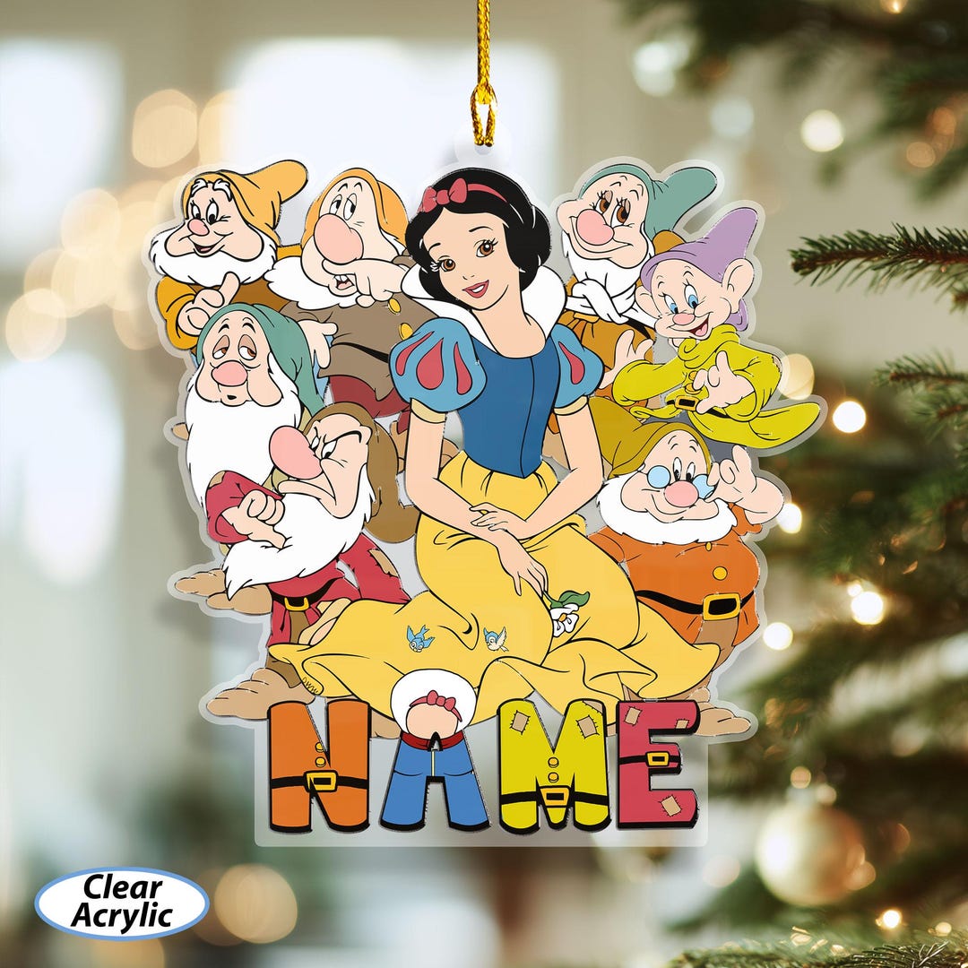 custom-snow-white-7-dwarfs-ornament-snow-white-princess-ornament