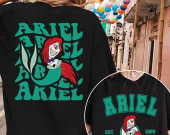 Olaf Presents Princess Ariel 2 Sided Shirt, Frozen Olaf The Snowman Shirt, Cute Olaf Princess Matching, Disney Halloween Girl Shirt, MYJ200