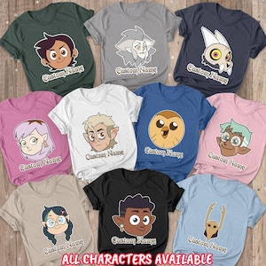 Customized Owl House Hexside Characters Shirt, Hexside Magic School Shirt, The Owl House Fun Shirt, Disneyland Owl House Party Shirt, BYA400