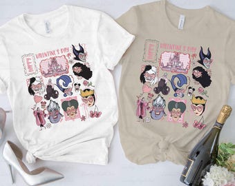Disney Villain Heart Sunglasses Shirt, Valentines Ribbon Evil Mom Shirt, Maleficent Ursula Cruella Tremaine, WDW Bad Witches Self Love Shirt