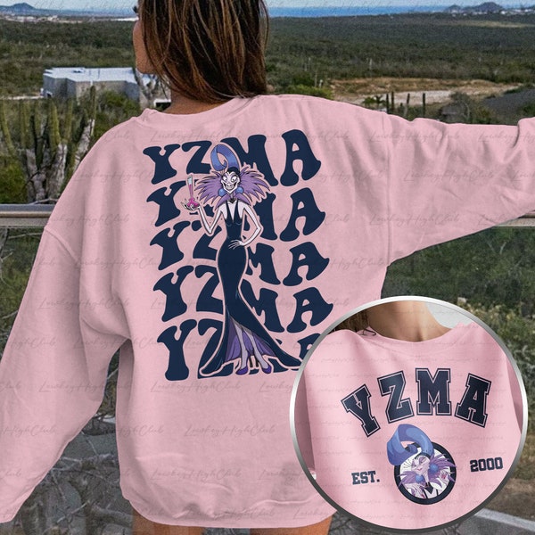 Yzma Emperor's New Groove Villains 2 Sided Sweatshirt, Llama Extract Poison, Yzma Villains Shirt, Kuzco Kronk Tee, Disney Witches Club Shirt