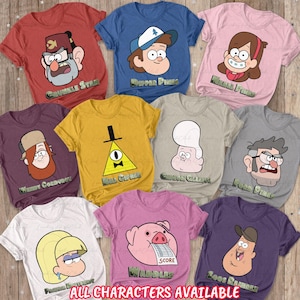 Bill Cipher Gravity Falls All Team Shirt, WDW Magic Kingdom Shirt, Gravity Mystery Shirt, Mystery Shack, Disney Vacation Trip Shirt, BYA398