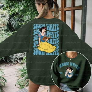 Disney Snow White 2 Sided Sweatshirt, Princess Snow White Shirt, Snow White Shirt, Snow White and 7 Dwarfs, Princess Squad Tee Girl, MYA029