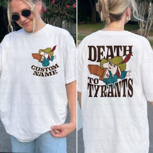Customized Skippy Rabbit 2 Sided Shirt, Retro Death To Tyrants Shirt, Robin Hood Disney Skippy Shirt, Disneyland Vacation Family Matching