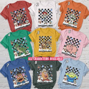 Christmas Toy Story Checkered Shirt, Toy Story Pixar Xmas Shirt, Woody Jessie Buzz Rex Hamm Aliens Slinky, Disney Toy Friends Shirt, BYA102