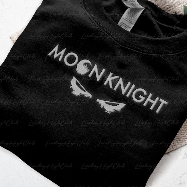 Embroidered Moon Knight Inspired Shirt, Mr Knight Embroidered Shirt, Steven Grant, Marc Spector Embroidered Shirt, Marvel Series Fan Gifts