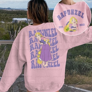 Disney Rapunzel 2 Sided Sweatshirt, Princess Rapunzel Shirt, Disney Tangled Shirt, The Lost Princess Tangled, Princess Squad for Girl,MYA080