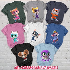 Disney Super Kitties Characters Shirt, Buddy Bitsy Ginny Sparks Cat, Disneyland Girls Trip Shirt, Disney Kitties Fantastic Hero Shirt,BYA421
