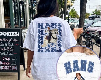 Hans Disney Prince 2 Sided Shirt, Frozen Characters Funy Shirt, Disneyland Friends Gift, Disney Family Trip Shirt, Frozen Trip Shirt, MYA233