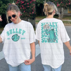 Sulley Monsters University 2 Sided Shirt, Monsters Uni Sullivan Shirt, Sulley Mike Shirt, Monsters School Of Scaring Epcot Park Shirt,MYA479
