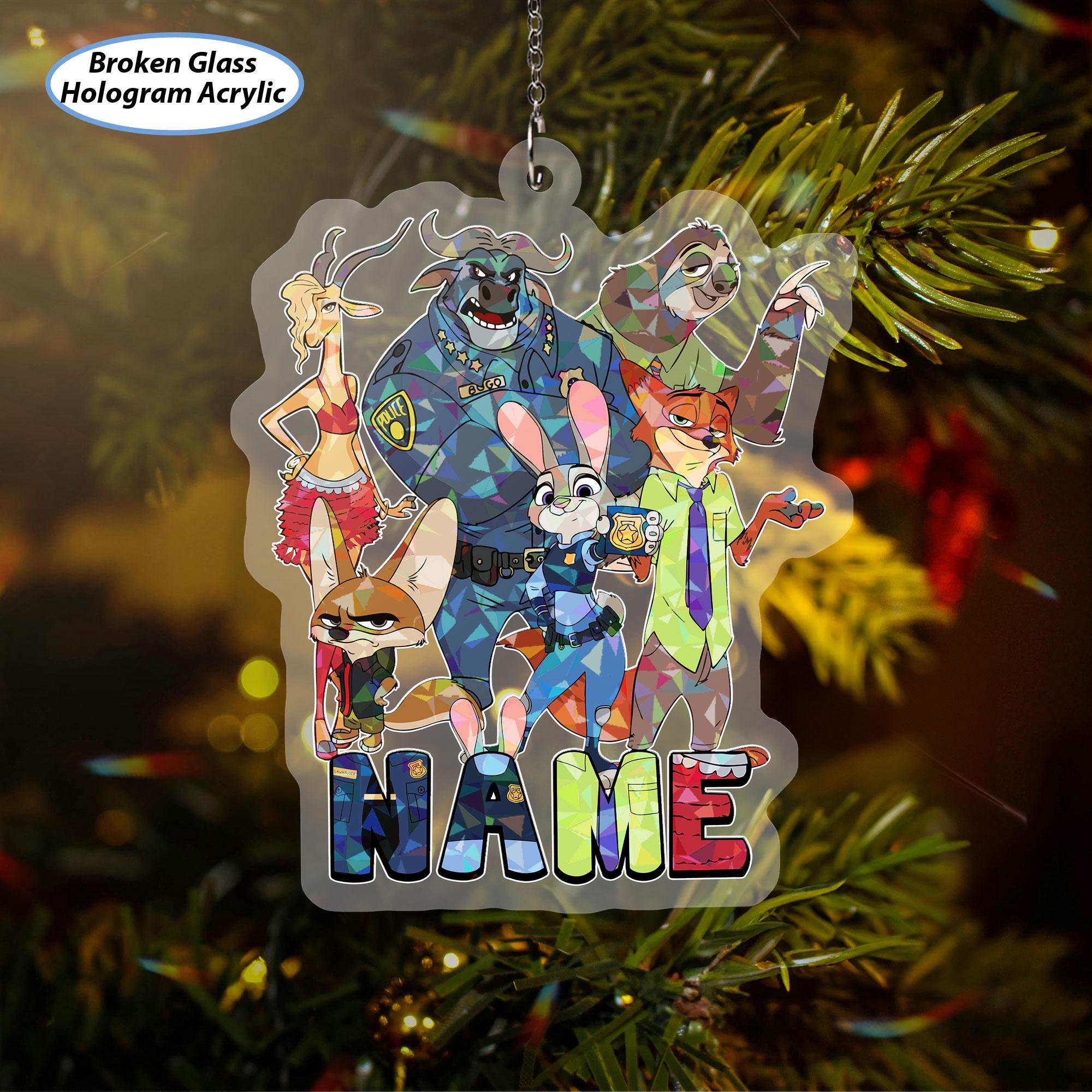 Zootopia Custom Disney Xmas Ornament, Zootopia Christmas Tree