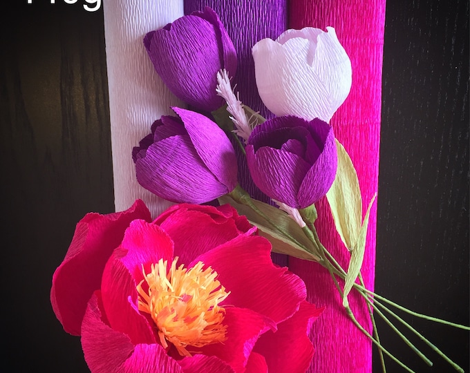 DIY Crepe Paper Flower Kit Italian Crepe Paper Optional Floral Wire
