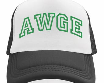 帽子 AWGE CAP GREEN Awge Trucker Hat Green - Etsy