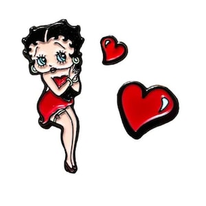 Betty Boop 3 piece pin
