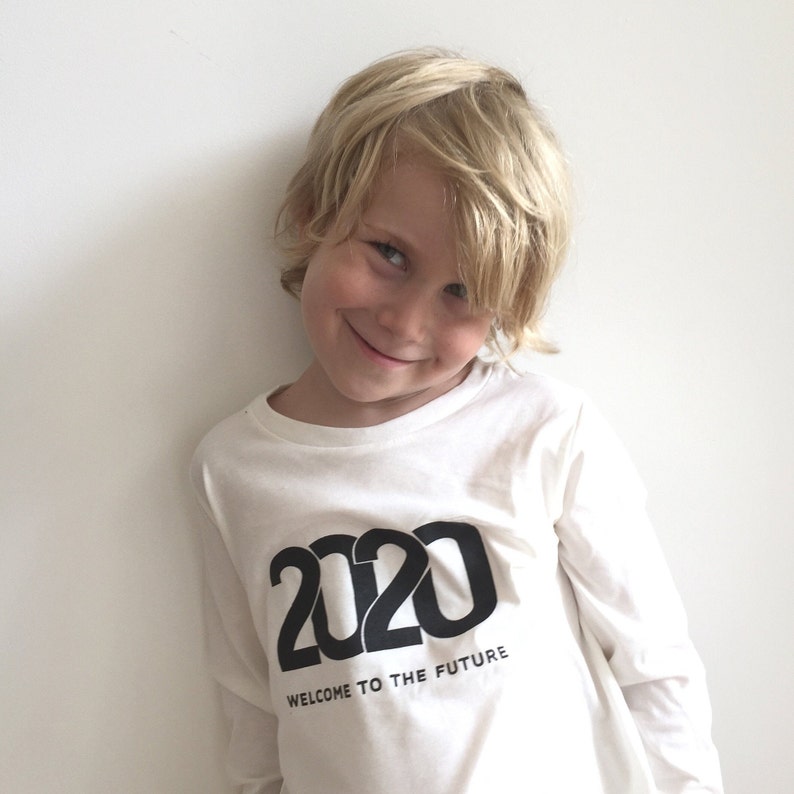 2020 New Year's T-shirt Kids White T-shirt with print image 2