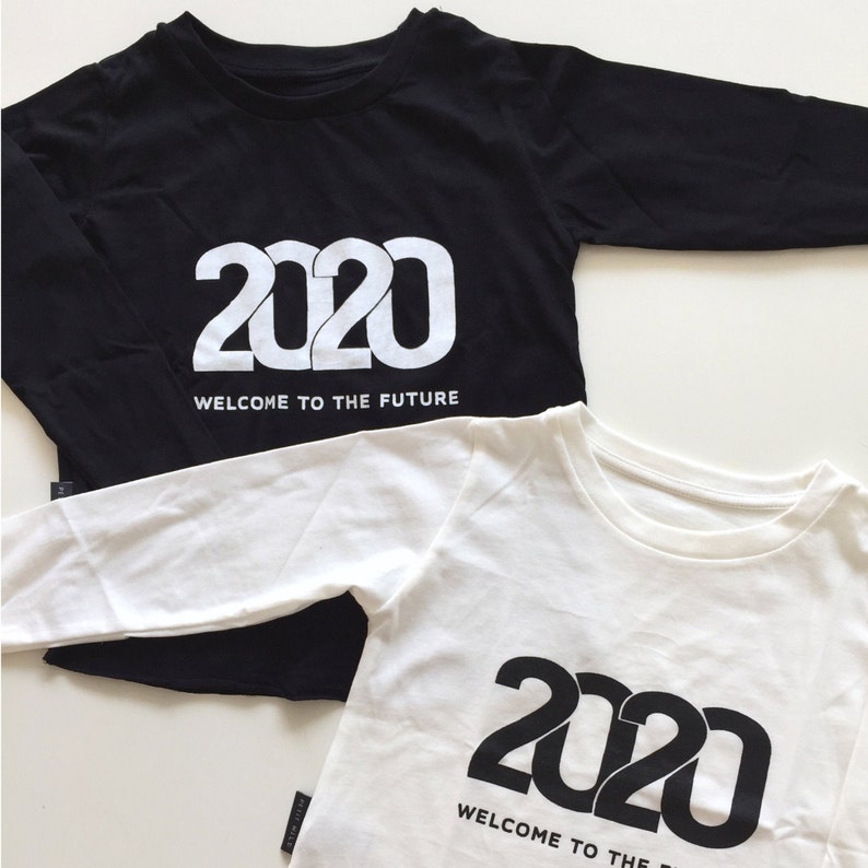 2020 New Year's T-shirt Kids White T-shirt with print image 6