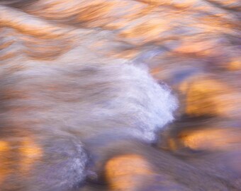 Canyon Light, water, river, abstract, Zion, National Park, Utah, Southern Utah, colorful, wall art, desert, the narrows, sunset, photo