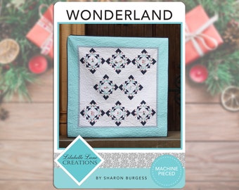 Wonderland Quilt by Lilabelle Lane Creations featuring Pixie Noel by Tasha Noel for Riley Blake