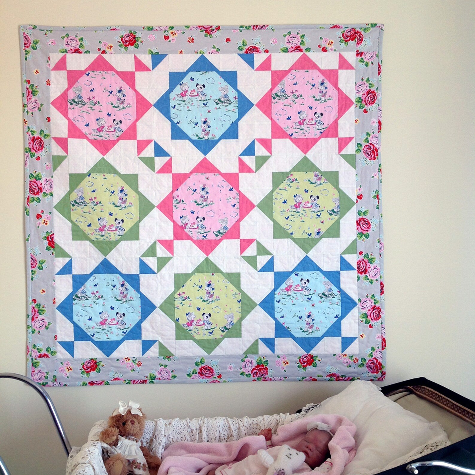 Snuggle Time baby Quilt by Lilabelle Lane Creations Etsy