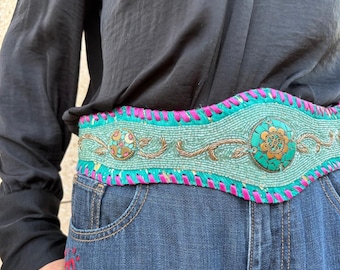 Embroidered belt