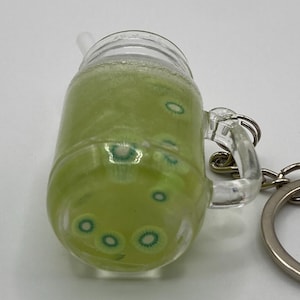 Sweet Kiwi Drink Keychain