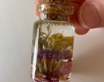 Nature in a Bottle- Dried Flowers